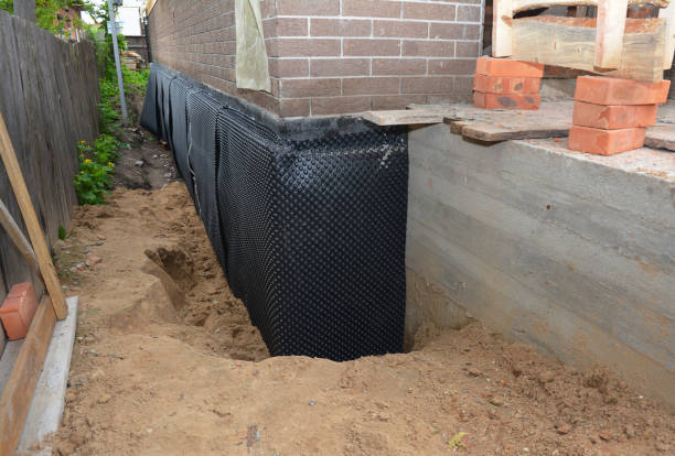 Happy homeowners after waterproofing job in Frazeysburg
